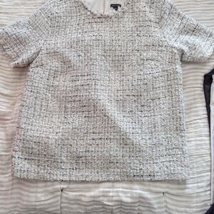 Ann Taylor Metallic Tweed top